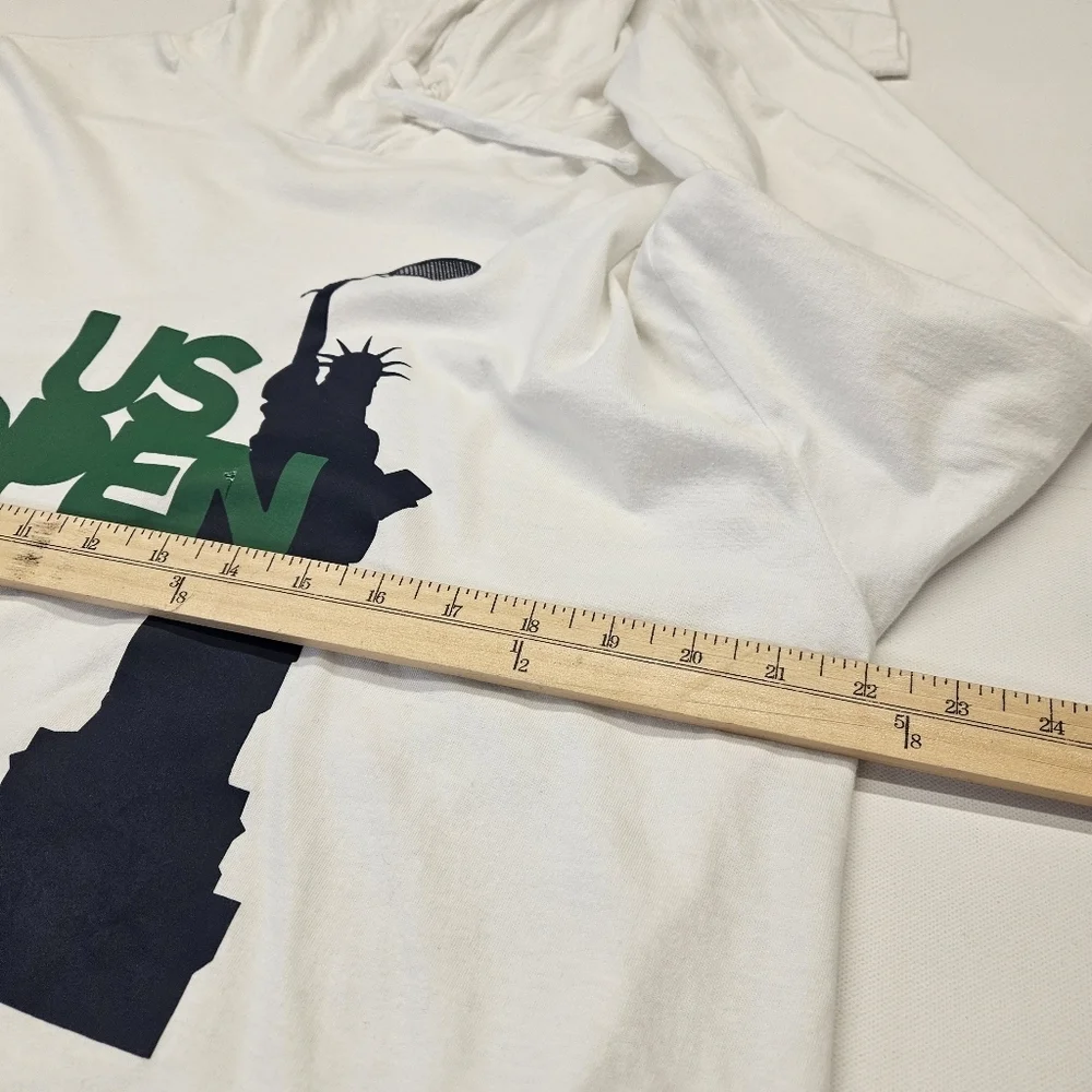 Polo Ralph Lauren Rare US Open Statue Of Liberty White Hoodie Adult Size Large